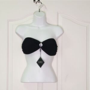 NWT Zaful Strapless Textured Bikini Top